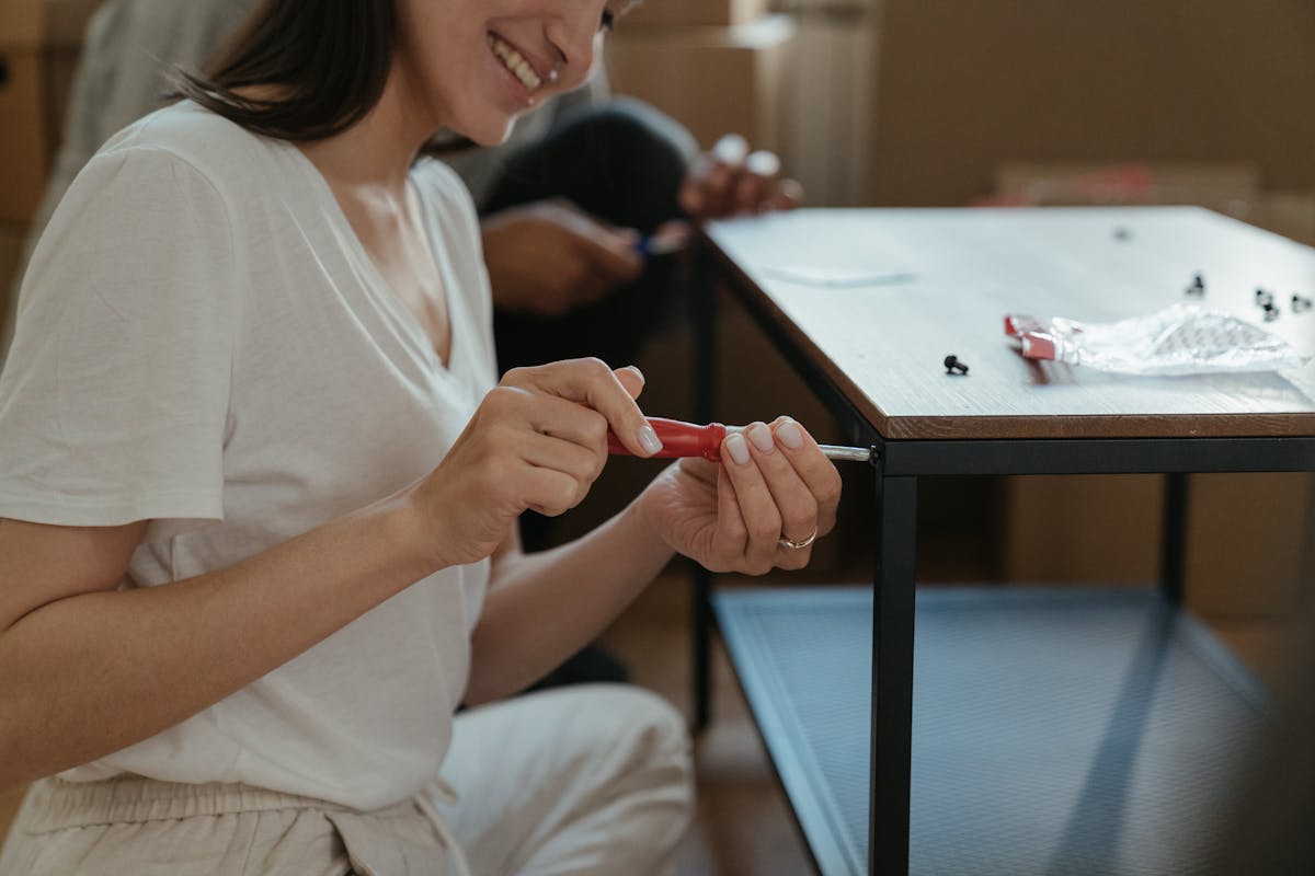 Furniture Assembly — Assembling flat-pack furniture — desks, dressers, beds, shelving.